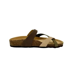 Scarpe di Maremma Ciabatta Bionatura Infradito In Nabuk Multi Militare*Donna Sandali & Ciabatte