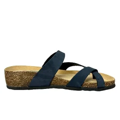 Scarpe di Maremma Ciabatta Bionatura Infradito Nabuk Blu*Donna Sandali & Ciabatte