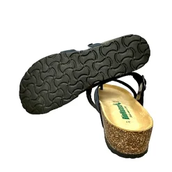 Scarpe di Maremma Ciabatta Bionatura Infradito Nabuk Blu*Donna Sandali & Ciabatte