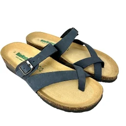 Scarpe di Maremma Ciabatta Bionatura Infradito Nabuk Blu*Donna Sandali & Ciabatte