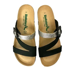 Scarpe di Maremma Ciabatta Bionatura Nera E Argento*Donna Sandali & Ciabatte