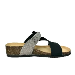 Scarpe di Maremma Ciabatta Bionatura Nera E Argento*Donna Sandali & Ciabatte