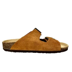 Scarpe di Maremma Ciabatta Bionatura Scamosciata Brandy Vibram*Uomo Sandali & Ciabatte