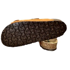 Scarpe di Maremma Ciabatta Bionatura Scamosciata Brandy Vibram*Uomo Sandali & Ciabatte