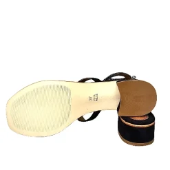 Scarpe di Maremma Ciabatta Gioiello In Camoscio Blu Notte*Donna Sandali & Ciabatte