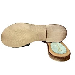 Scarpe di Maremma Ciabatta In Camoscio Salvia Con Catena*Donna Sandali & Ciabatte
