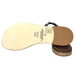 Scarpe di Maremma Ciabatta In Pelle E Cavallino Leopardato Mod. Hermes*Donna Sandali & Ciabatte