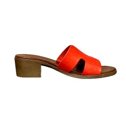 Scarpe di Maremma Ciabatta In Pelle Rossa Mod. Hermes*Donna Sandali & Ciabatte