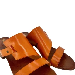 Scarpe di Maremma Ciabatta In Pelle Tuffata Arancio*Donna Sandali & Ciabatte