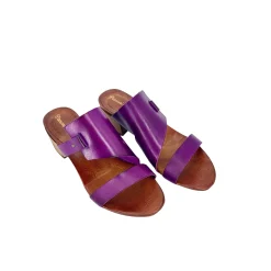 Scarpe di Maremma Ciabatta In Pelle Tuffata Fuxia*Donna Sandali & Ciabatte