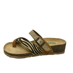 Scarpe di Maremma Ciabatta Infradito Bionatura In Pelle Animalier*Donna Sandali & Ciabatte
