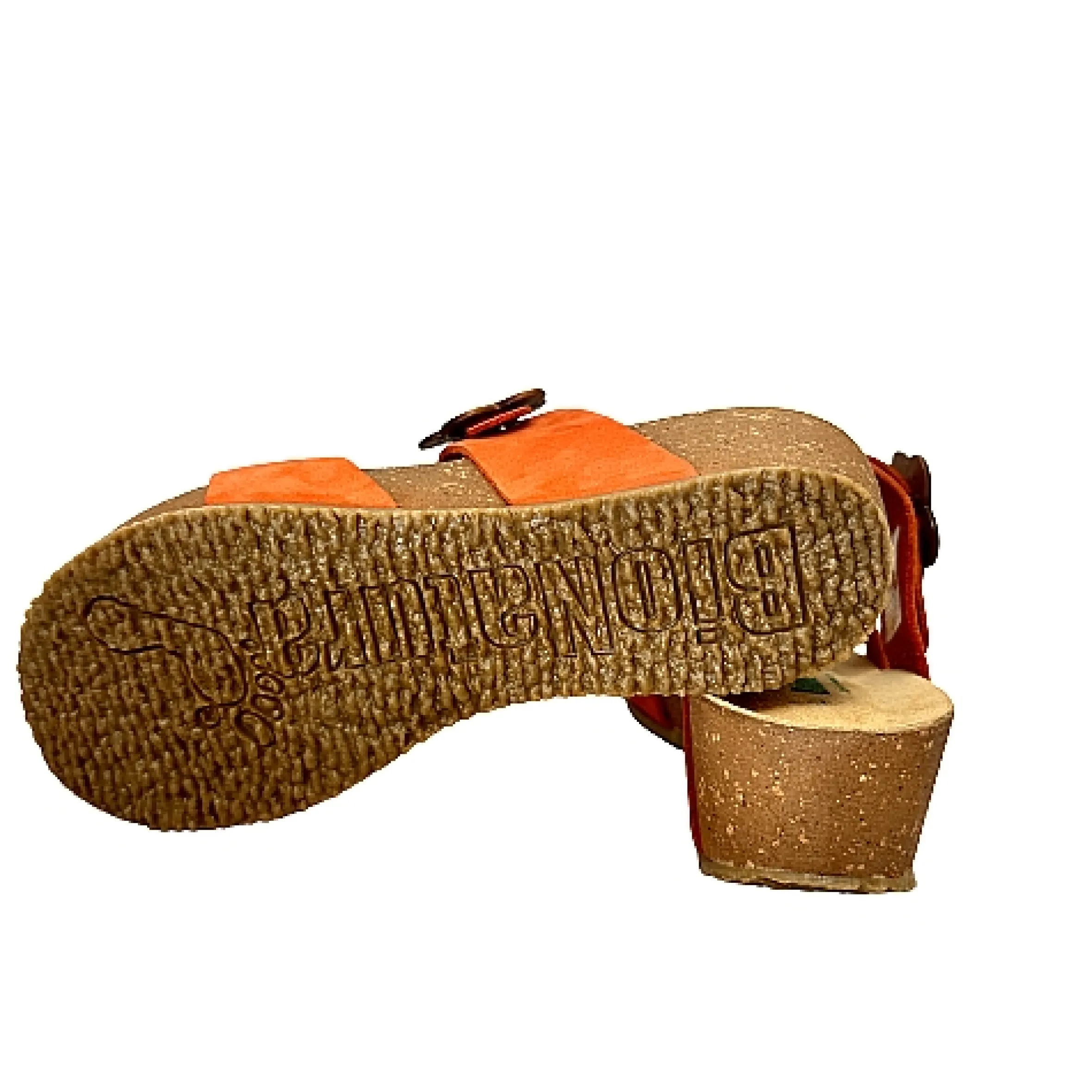 Scarpe di Maremma Ciabatta Infradito Bionatura In Nabuk Arancione*Donna Sandali & Ciabatte