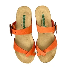 Scarpe di Maremma Ciabatta Infradito Bionatura In Nabuk Arancione*Donna Sandali & Ciabatte