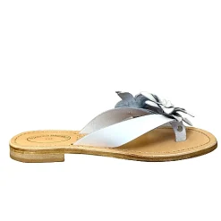 Scarpe di Maremma Ciabatta Infradito In Pelle Bianca Mod. Fabiola*Donna Sandali & Ciabatte