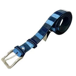 Scarpe di Maremma Cintura Artigianale In Nabuk Tonalita Blu Mix7* Multicolore