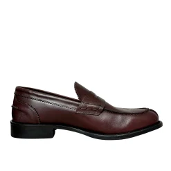 Scarpe di Maremma College Artigianale Cucito Blake Bordeaux*Uomo Mocassini