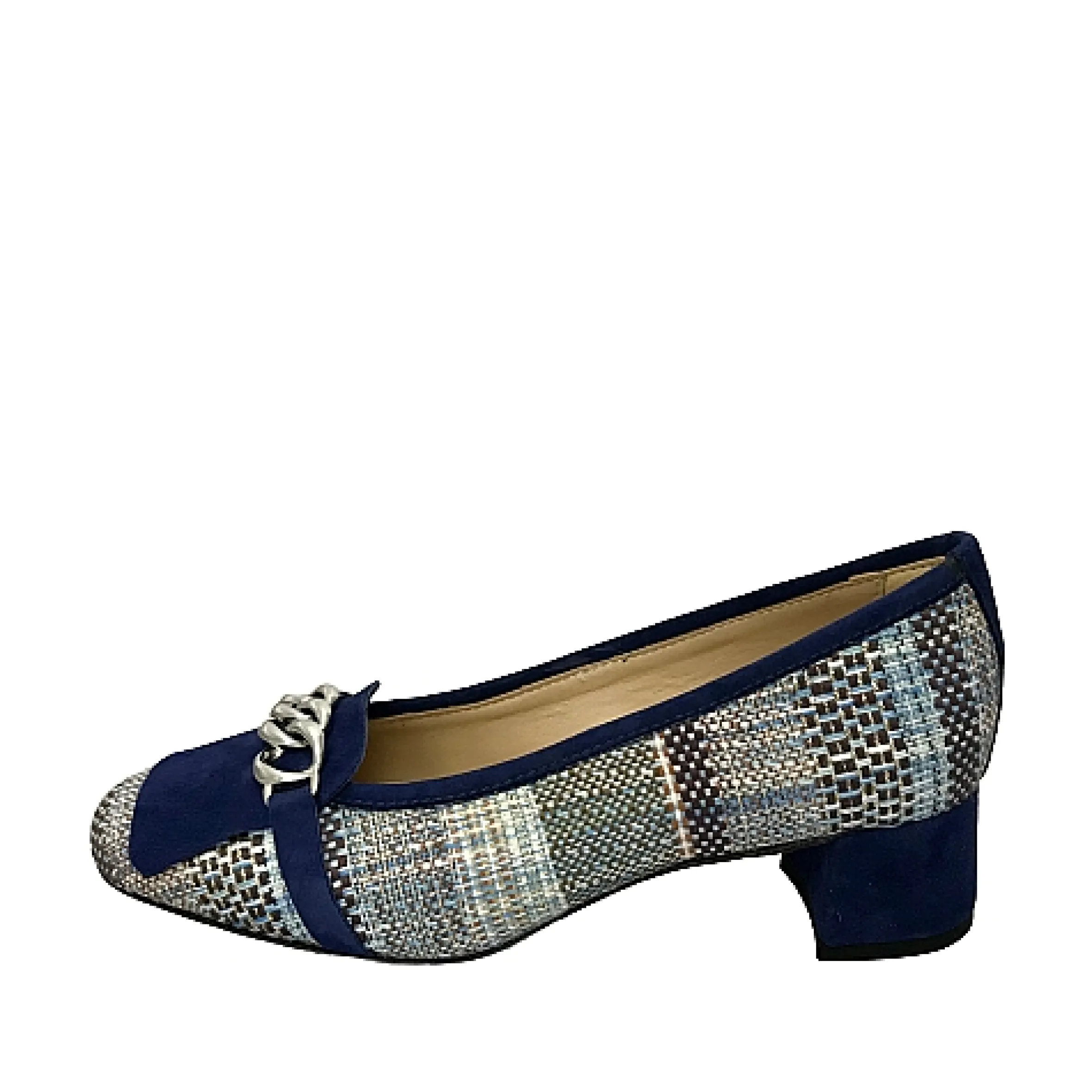 Scarpe di Maremma Decollete Blu Con Catena*Donna Ballerine