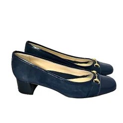 Scarpe di Maremma Decollete Blu Con Morsetto*Donna Ballerine