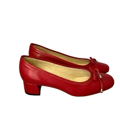 Scarpe di Maremma Decollete In Pelle Rosso*Donna Ballerine