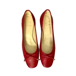 Scarpe di Maremma Decollete In Pelle Rosso*Donna Ballerine