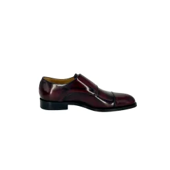 Scarpe di Maremma Doppia Fibbia Abrasivata Bordeaux*Uomo Fibbie