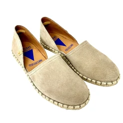 Scarpe di Maremma Espadrillas Artigianali In Camoscio Verbenas Taupe*Donna Scarpe Sportive