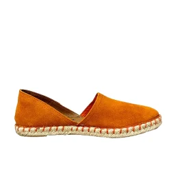 Scarpe di Maremma Espadrillas Artigianali In Camoscio Verbenas Arancioni*Donna Scarpe Sportive