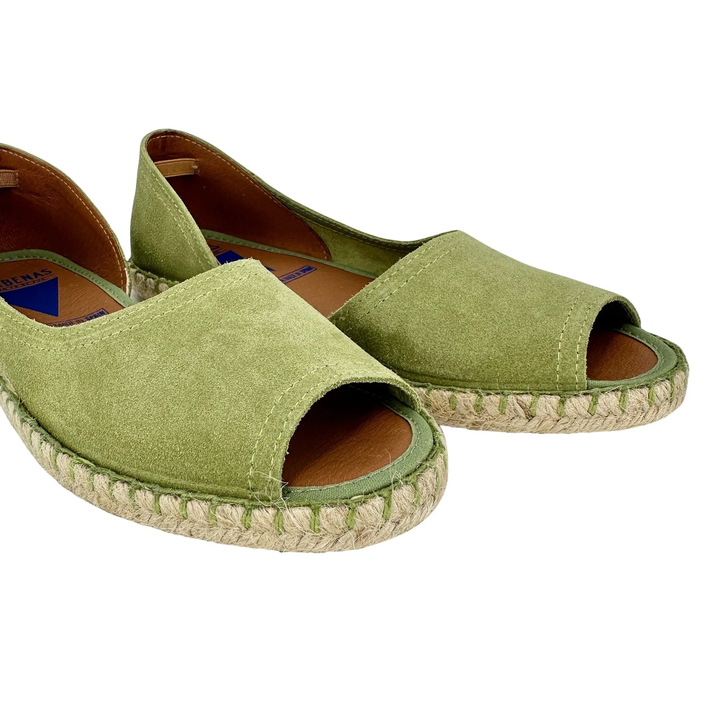 Scarpe di Maremma Espadrillas Artigianali In Camoscio Verbenas Verde Salvia*Donna Scarpe Sportive
