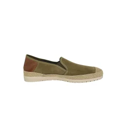 Scarpe di Maremma Espadrillas Artigianali In Camoscio E Pelle Verbenas Kaki*Uomo Mocassini