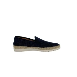 Scarpe di Maremma Espadrillas Artigianali In Camoscio Verbenas Blu*Uomo Mocassini