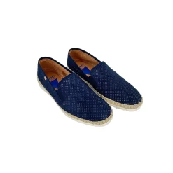 Scarpe di Maremma Espadrillas Artigianali In Camoscio Verbenas Blu*Uomo Mocassini