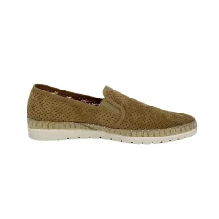 Scarpe di Maremma Espadrillas Artigianali In Camoscio Verbenas Taupe*Uomo Mocassini