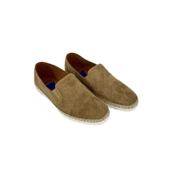 Scarpe di Maremma Espadrillas Artigianali In Camoscio Verbenas Taupe*Uomo Mocassini