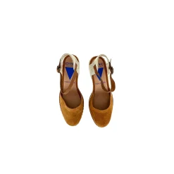 Scarpe di Maremma Espadrillas Zeppa In Camoscio Verbenas Cuoio*Donna Sandali & Ciabatte