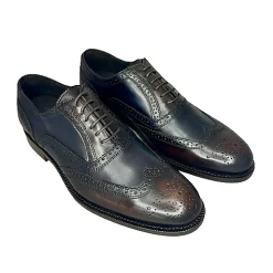 Scarpe di Maremma Francesina Blu E Testa Di Moro Cucita Blake*Uomo Stringate