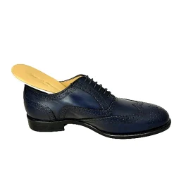 Scarpe di Maremma Francesina Fondo Cuoio Cucita Blake Duilio Blu Navy*Uomo Stringate