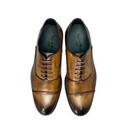 Scarpe di Maremma Francesina Sfumata A Mano Marrone Cucita Blake*Uomo Stringate
