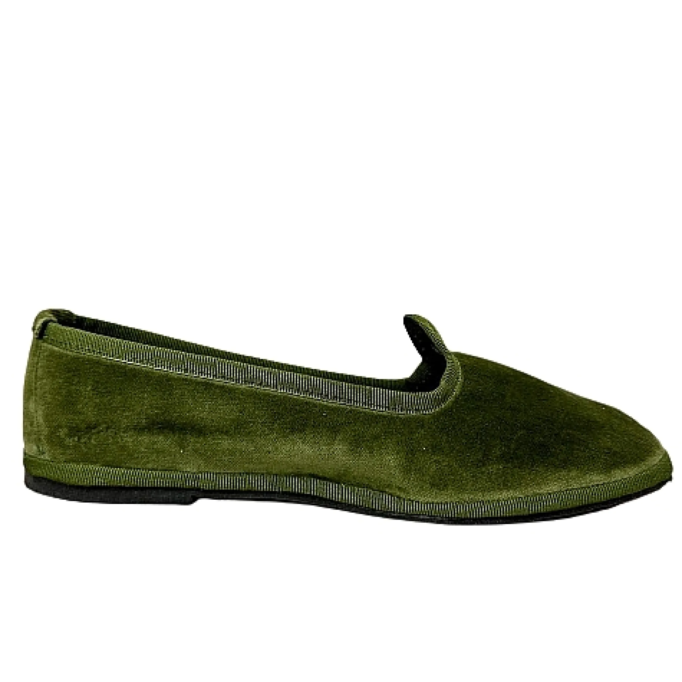 Scarpe di Maremma Friulane Artigianali In Velluto Verde Personalizzate*Donna Mocassini