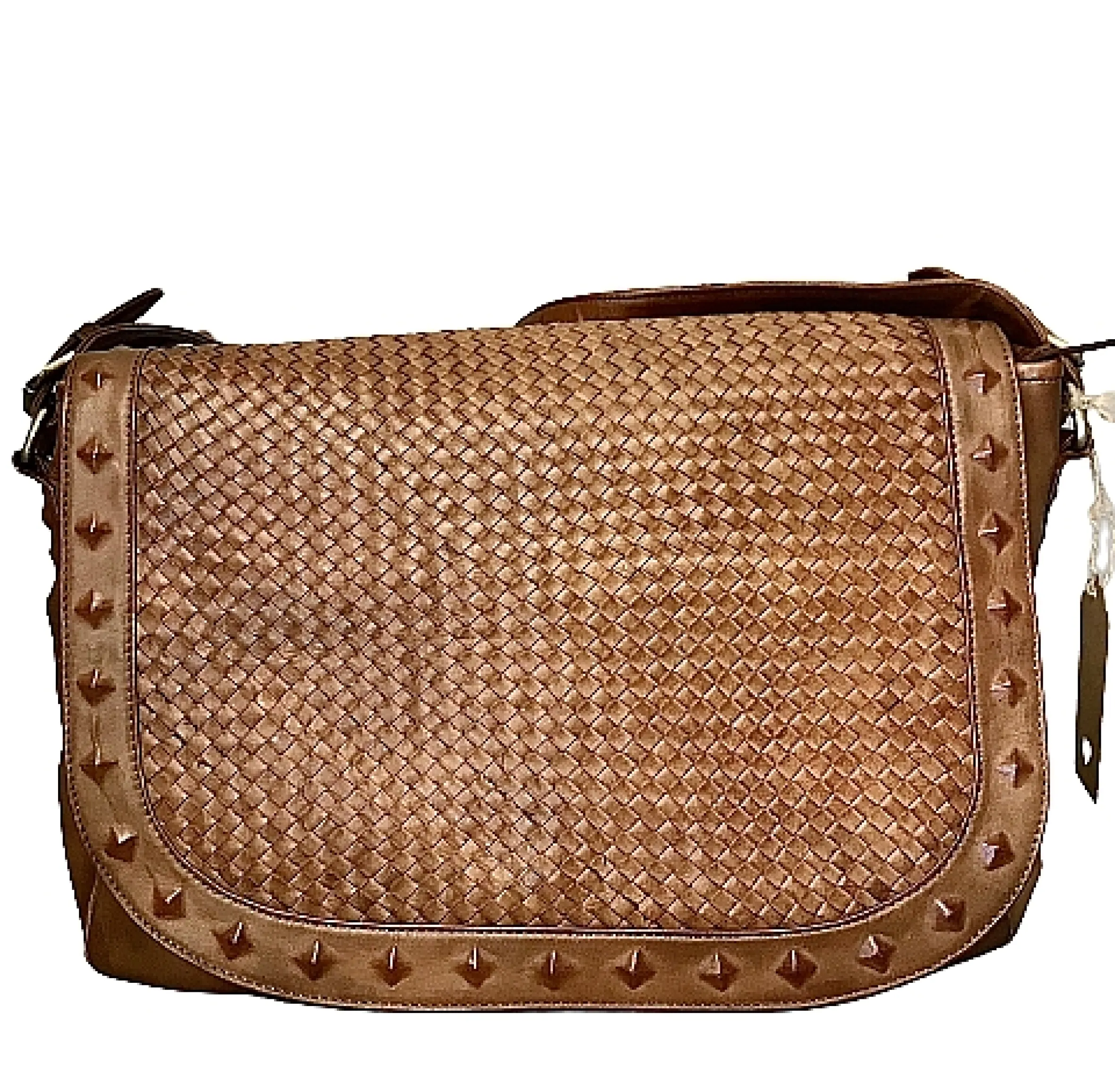 Scarpe di Maremma Grande Borsa Artigianale Con Patta Intrecciata*Donna Borse Morbide