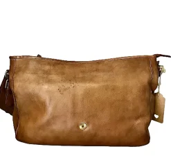 Scarpe di Maremma Grande Borsa Artigianale Con Patta Intrecciata*Donna Borse Morbide