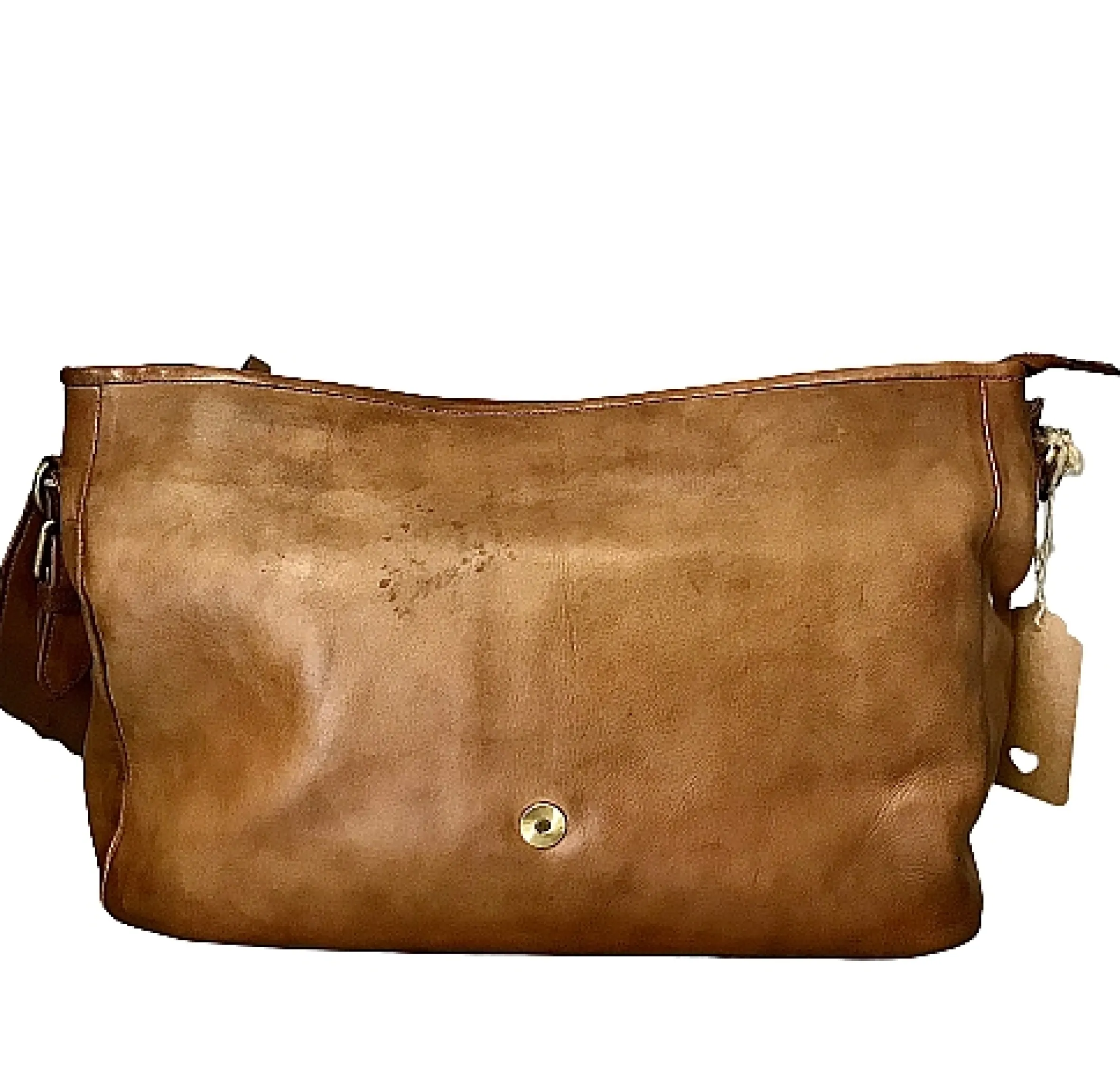 Scarpe di Maremma Grande Borsa Artigianale Con Patta Intrecciata*Donna Borse Morbide