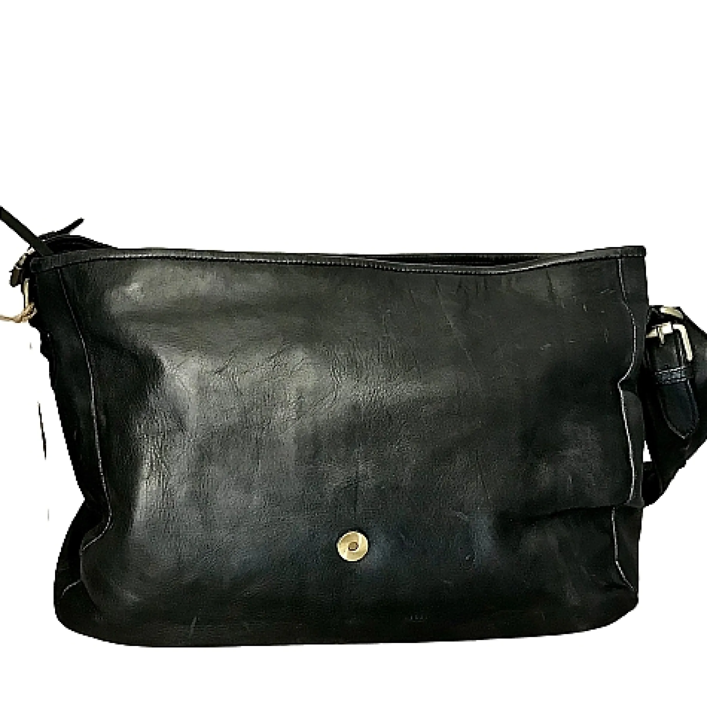 Scarpe di Maremma Grande Borsa Artigianale Con Patta Intrecciata*Donna Borse Morbide