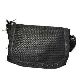 Scarpe di Maremma Grande Borsa Artigianale Con Patta Intrecciata*Donna Borse Morbide