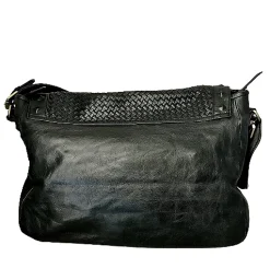 Scarpe di Maremma Grande Borsa Artigianale Con Patta Intrecciata*Donna Borse Morbide