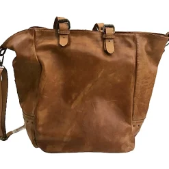 Scarpe di Maremma Grande Shopper Artigianale In Pelle Lavata*Donna Borse Morbide