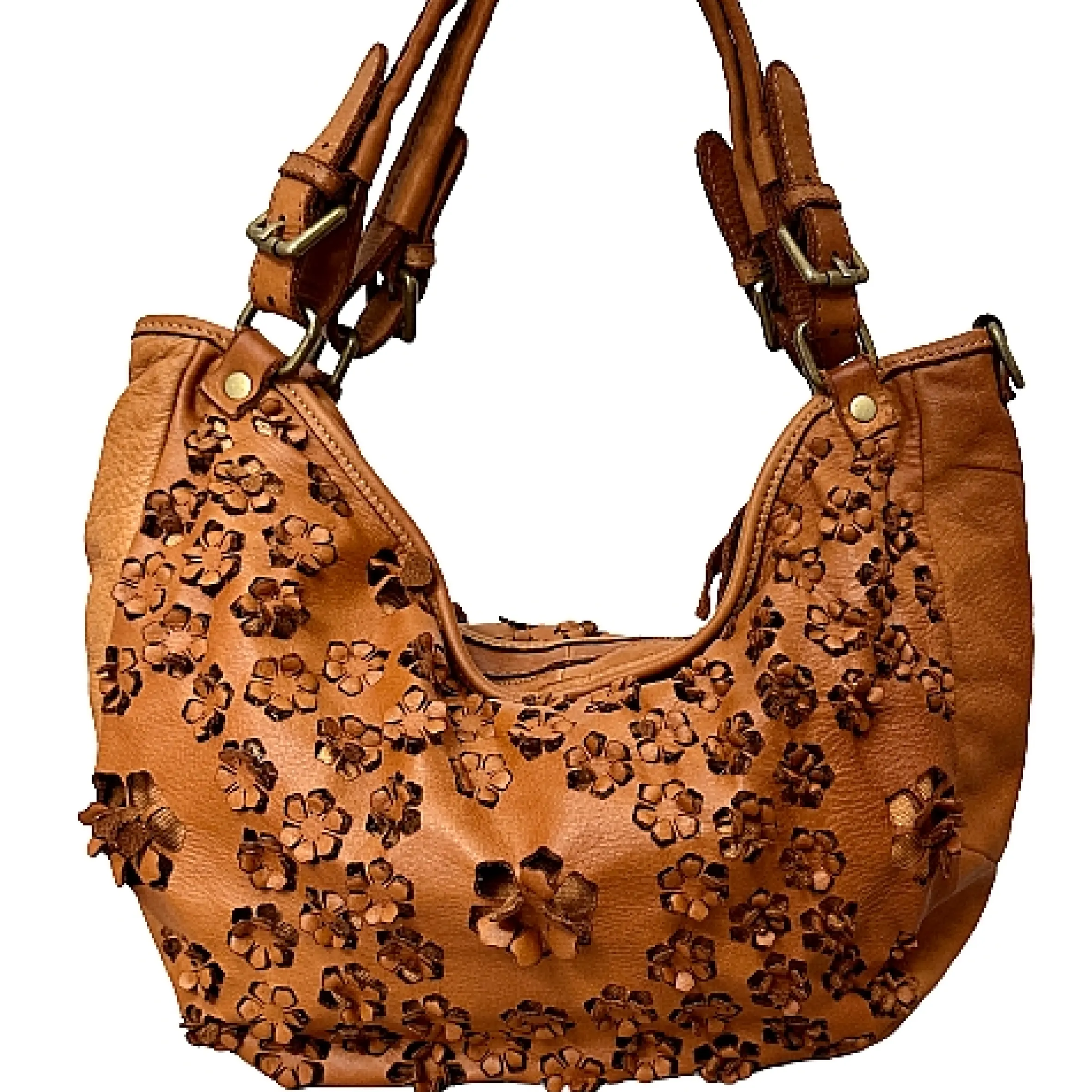 Scarpe di Maremma Lilla Big Pelle Con Fiori Laserati*Donna Borse Morbide