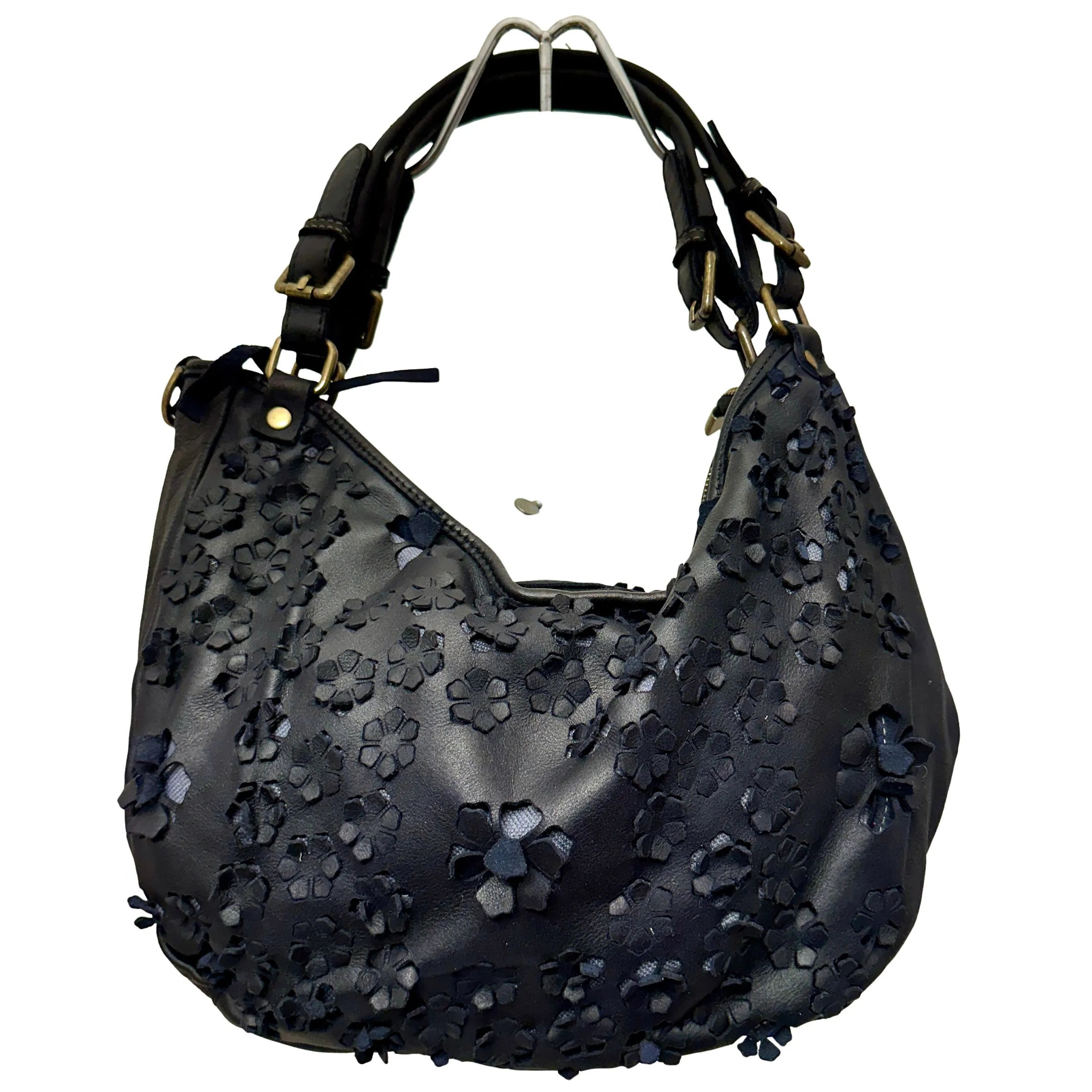 Scarpe di Maremma Lilla Big Pelle Con Fiori Laserati*Donna Borse Morbide