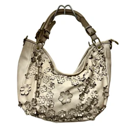 Scarpe di Maremma Lilla Big Pelle Con Fiori Laserati*Donna Borse Morbide