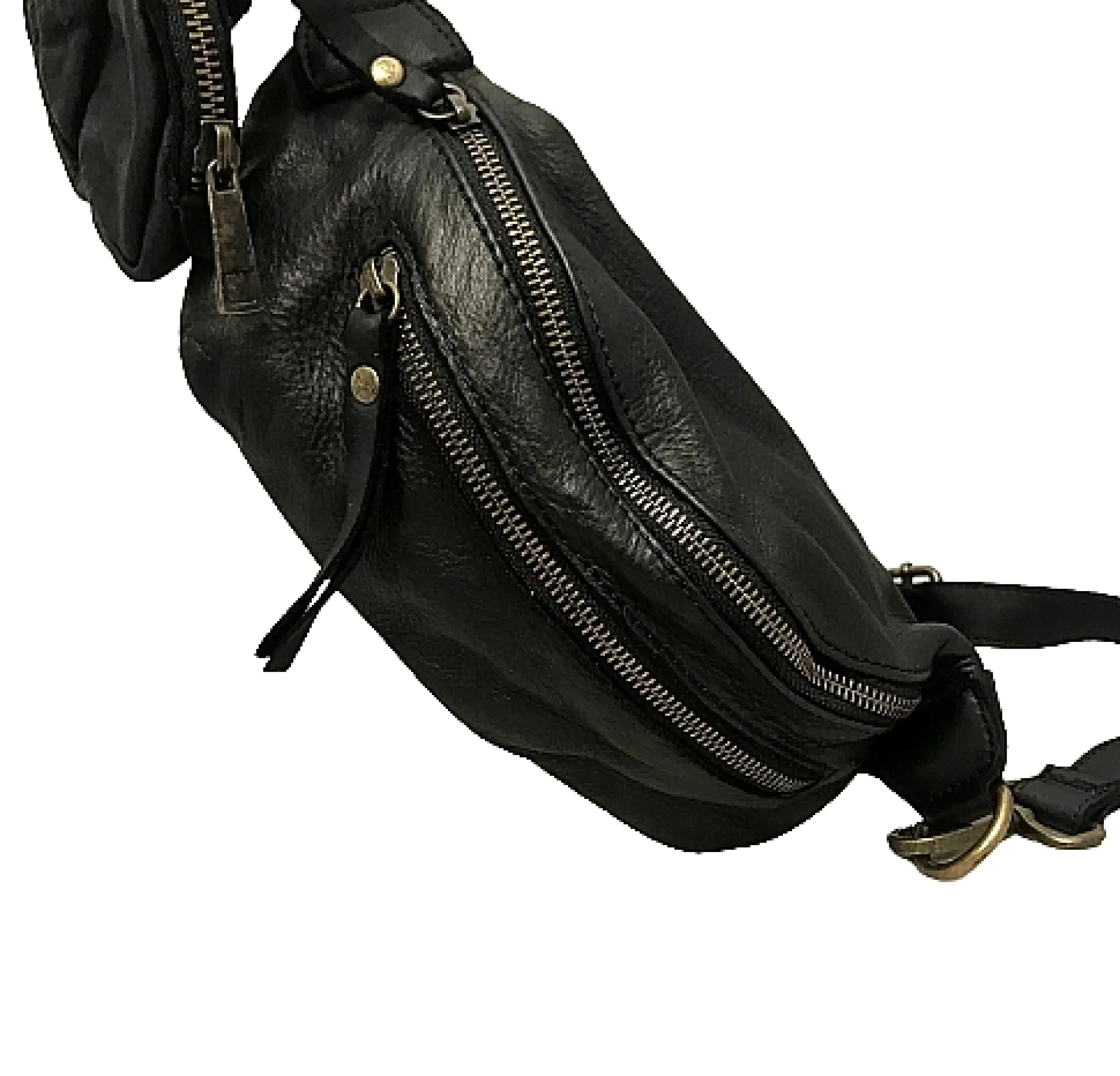Scarpe di Maremma Marsupio Artigianale In Pelle Lavata Con Portamonete*Donna Borse Morbide