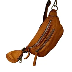 Scarpe di Maremma Marsupio Artigianale In Pelle Lavata Con Portamonete*Donna Borse Morbide